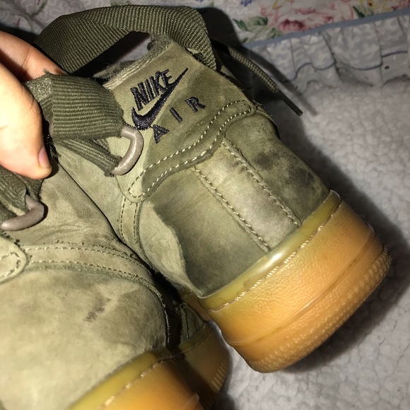 Green Suede Air Force 1st - Picture 5 of 9